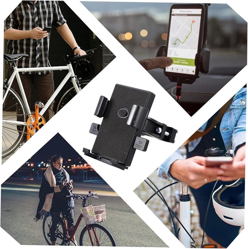 Universal Aluminum Alloy Bike Phone Mount Adjustable Motorcycle Handlebar Holder - Image 4